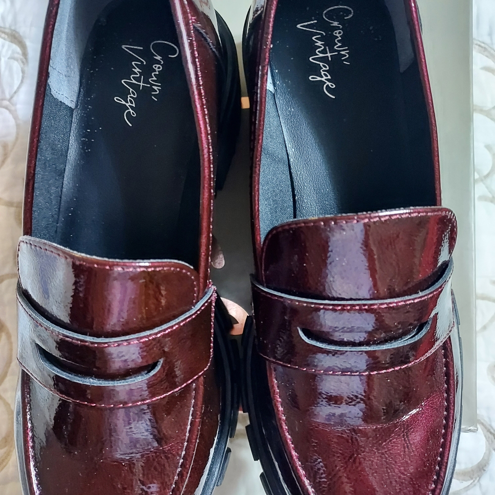 Crown Vintage Men's Burgundy Loafers